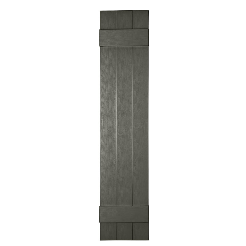 Persiennes personnalisées fermées à 3 planches, Gris colombe, 50"