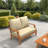 Sunbrella Outdoor Loveseat Cushion, Deep Seat/Back Replacement Cushion 5 Inch-8403124