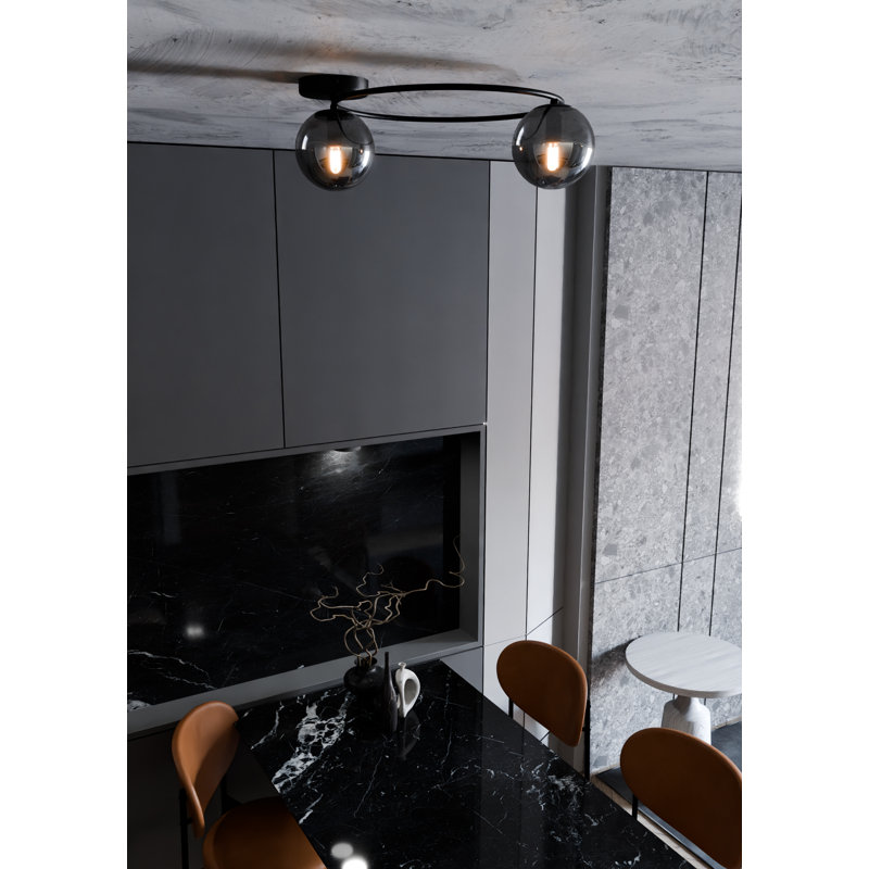 Aliberti 2 - Light Chandelier, Grey, Black