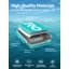 244CM Round Inflatable Water Floating Platform, 3-4 Person Inflatable Swim Raft With Comfortable Center Mesh, Non-Slip Ladder, Cup Holders, Pump, Repair Kit, Carry Bag & Anchor Rope, 300KG Load Capacity, For Pool, Lake, Beach & Yacht, Blue-White-129160089