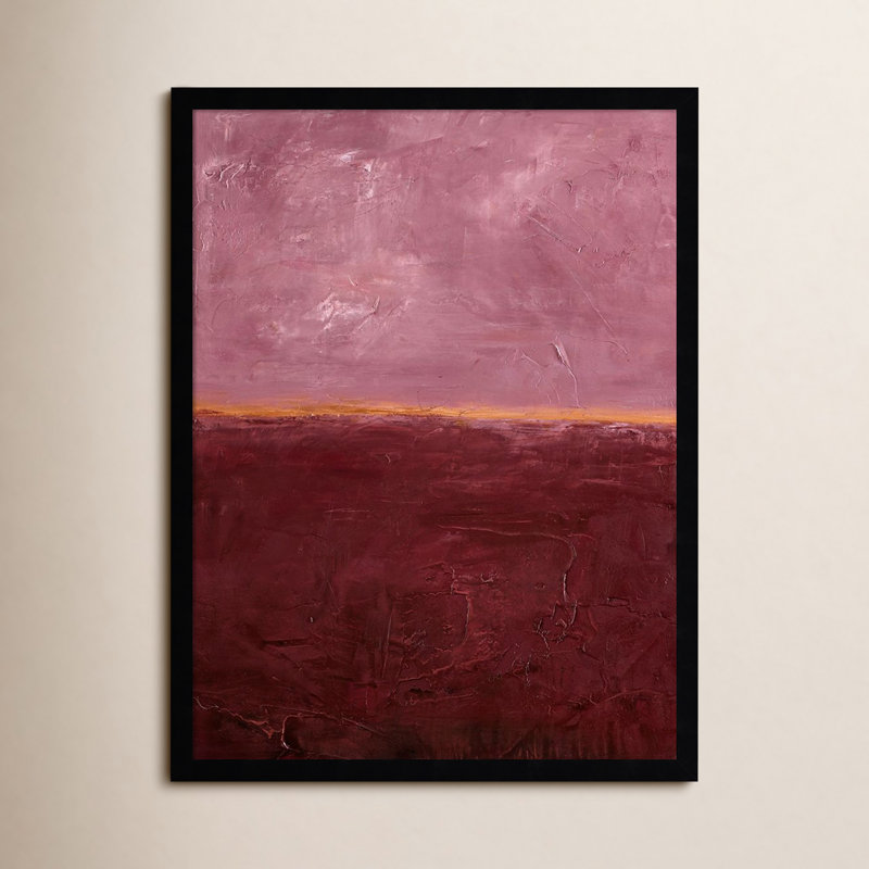 «Edge Rose» par Design Fabrikken, impression sur bois encadrée, Noir, H 25 po x l 19 po