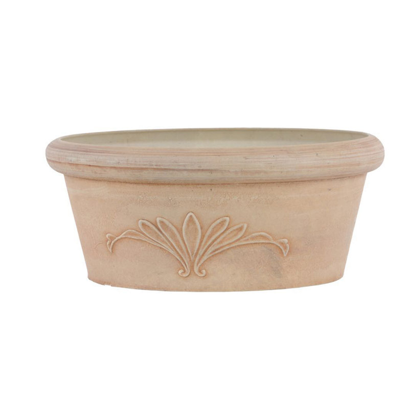 Myler Planter, Beige, 5" H x 12" W x 12" D