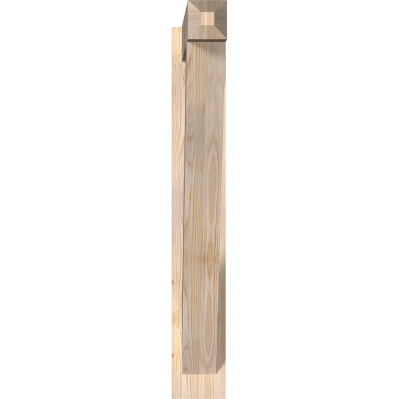 Artisan traditionnel en bois rustique, Sapin Douglas de 5 1/2 po (lisse), P 34 po x H 38 po