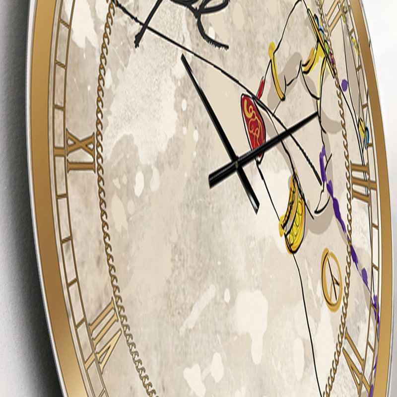 Gipsy Hippy Hand Hope - Horloge murale surdimensionnée, Petit