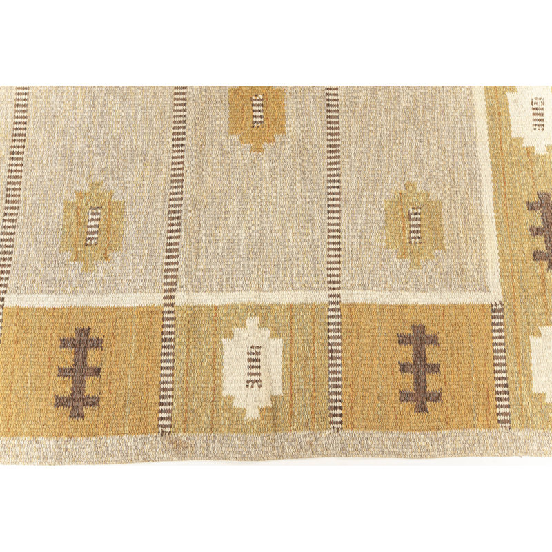 Vintage One-of-a-Kind Rectangle 4'2" X 6'6" Hand Knotted Area Rug