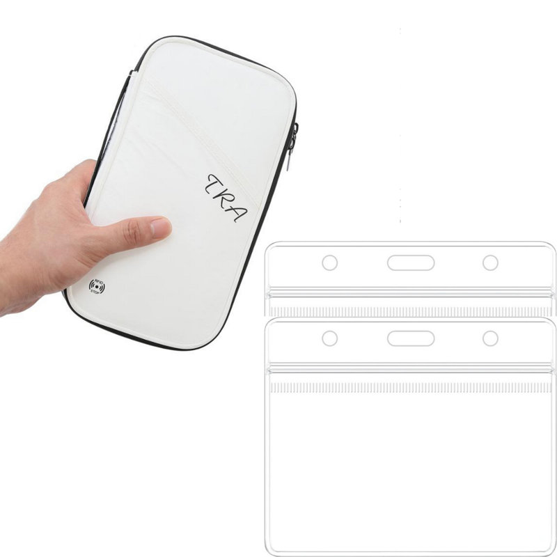 Porte-passeport et porte-cartes Vax, Blanc