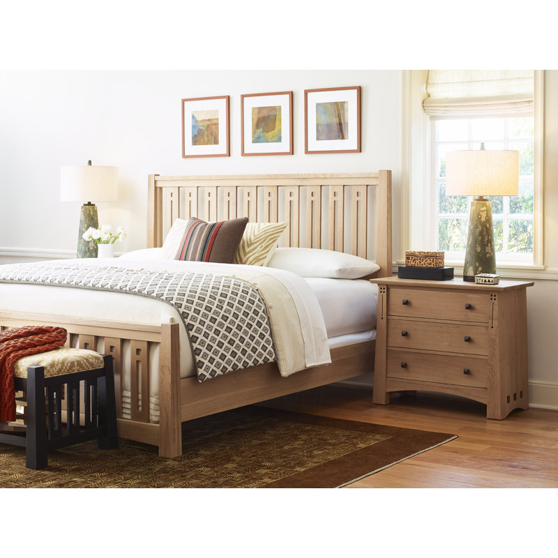 Highlands 3 - Drawer Solid Wood Nightstand, Centennial