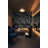 Abstract Figures Wallpaper Navy Removable Dynamic Wall