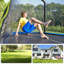 Songmics 305cm Round Backyard Trampoline with Safety Enclosure-69849529