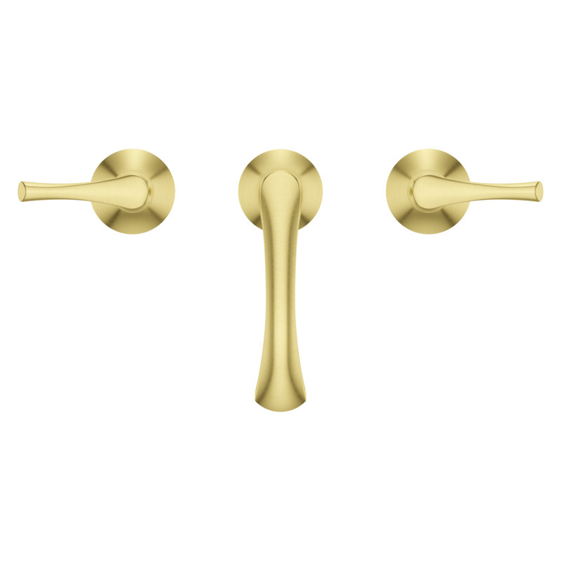 Rhen Widespread Lavatory Faucet in , Brushed Gold
