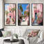 «Pink Miami Artful Facades II» - ensemble d'art mural 3 pièces Miami-1919464378-1919464390