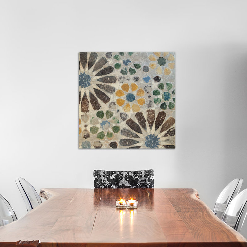 « alhambra tile ii », reproduction, H 26 po x l 26 po x P 1,5 po, Toile