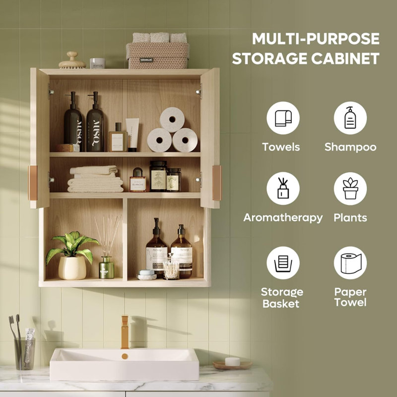 Armoire cannelée avec tablette réglable