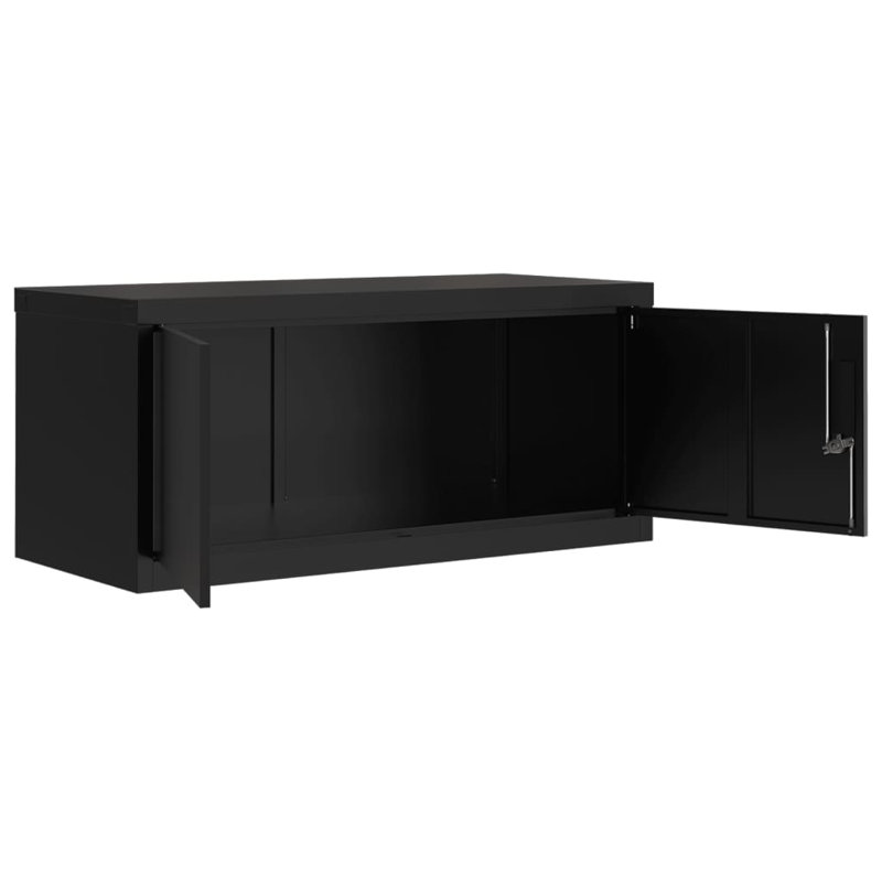 Zenobius Storage Cabinet, Black