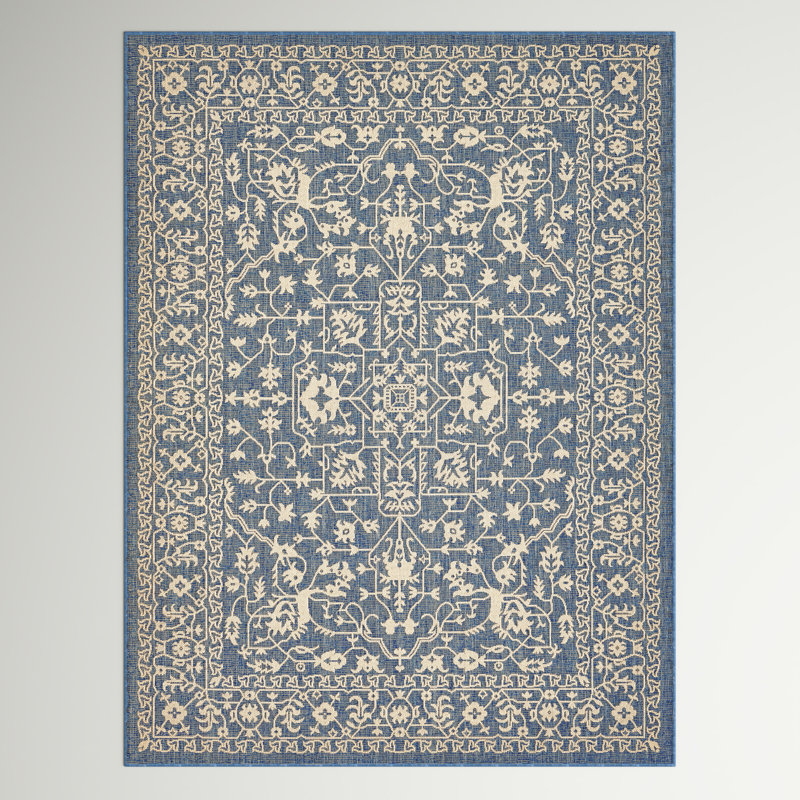 Melra Oriental Indoor / Outdoor Rug, Rectangle 7'1" x 10'