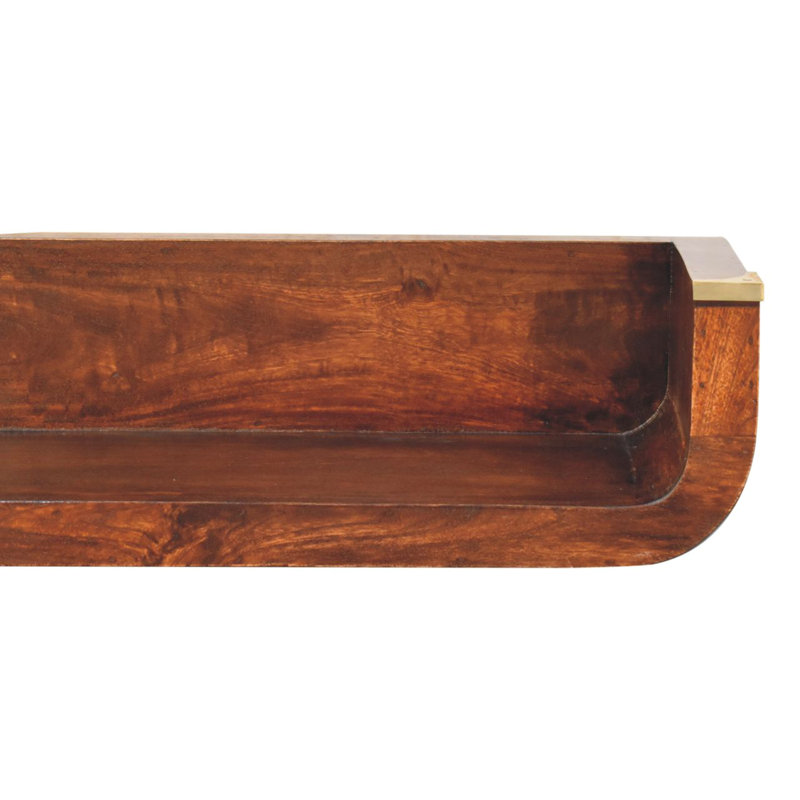 Console flottante en bois massif Indira