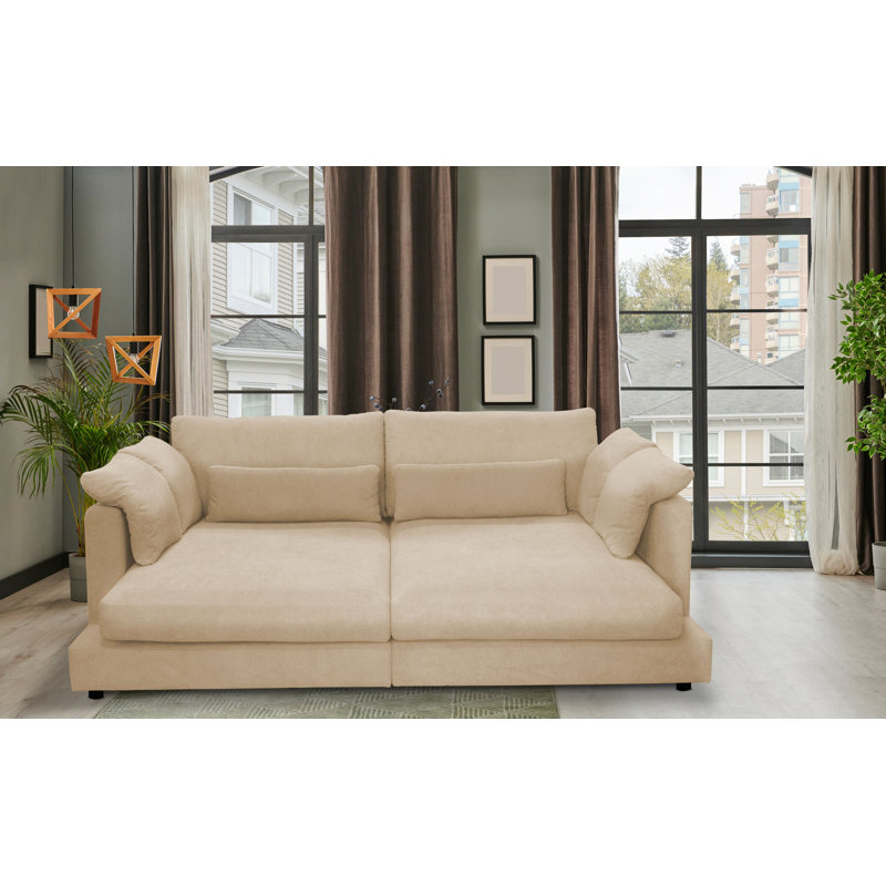 3 Seater Sleeper, Caramel