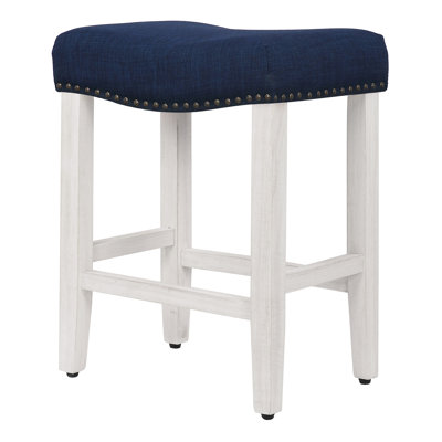 Jameson Upholstered Counter Stool with Solid Wood Frame