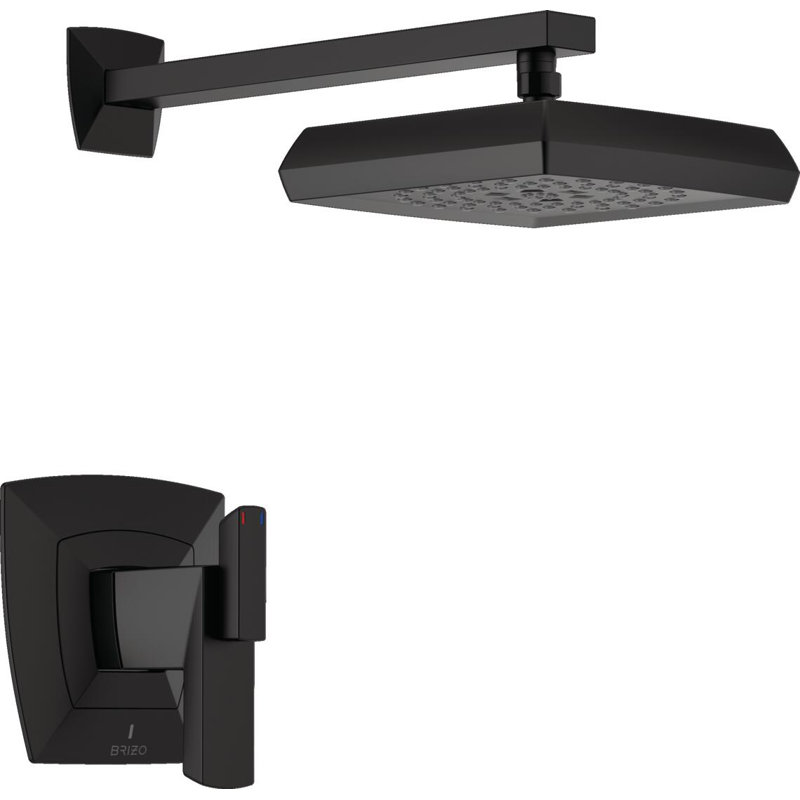 Vettis Tempassure Thermostatic Shower Only Trim, Matte Black