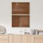 Mid-Century Modern Brown Abstract Polygon - ensemble de 2 reproductions sur toile flottantes-98554082-98554081
