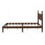 Lit plateforme double avec tête de lit en forme de gourde, lit de style rétro offrant un support robuste et un cachet rétro-62549746-210750466