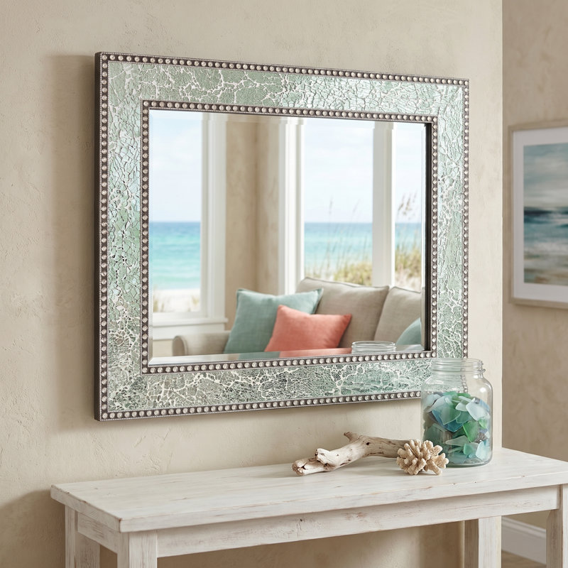 Miroir d'appoint Cima Crackle, Vert menthe