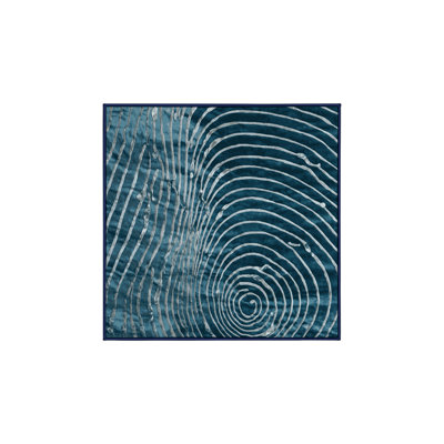 Machine Washable Blue Area Rug