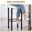 Ensemble de 2 tabourets de bar en polaire Sherpa