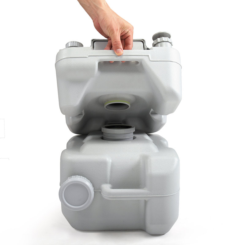 Toilette portative 5 gallons, pot de chasse, camping extérieur