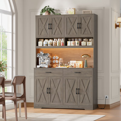 75.4" H Kitchen Pantry Cabinet