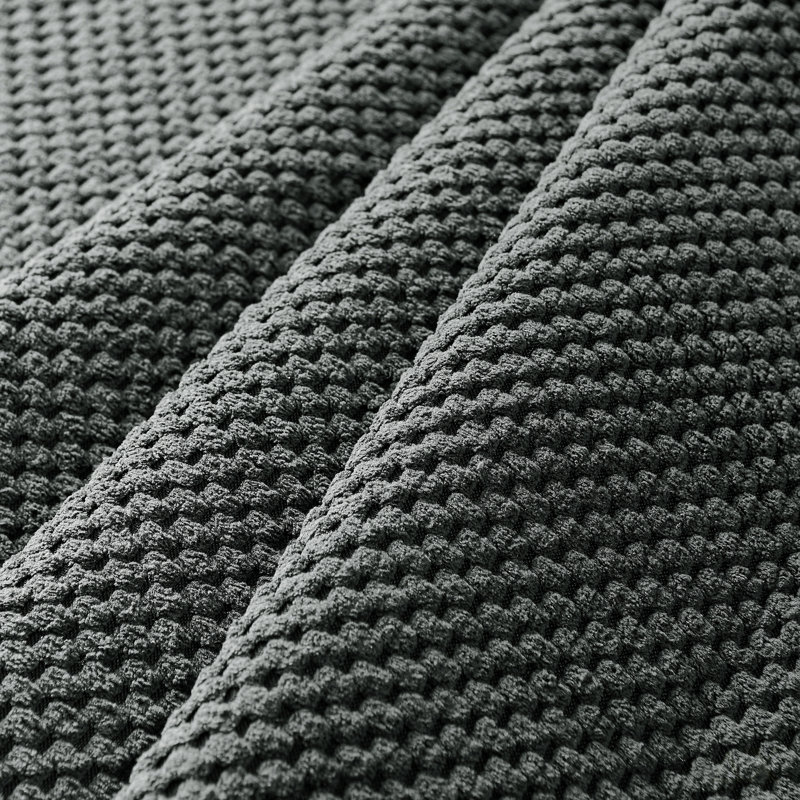 Canapé modulaire à grain de café avec coussins décoratifs, Dark Grey
