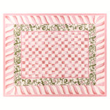 Rosy Check 6' Octagon Rug