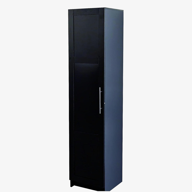 Armoire de rangement murale empilable, Noir
