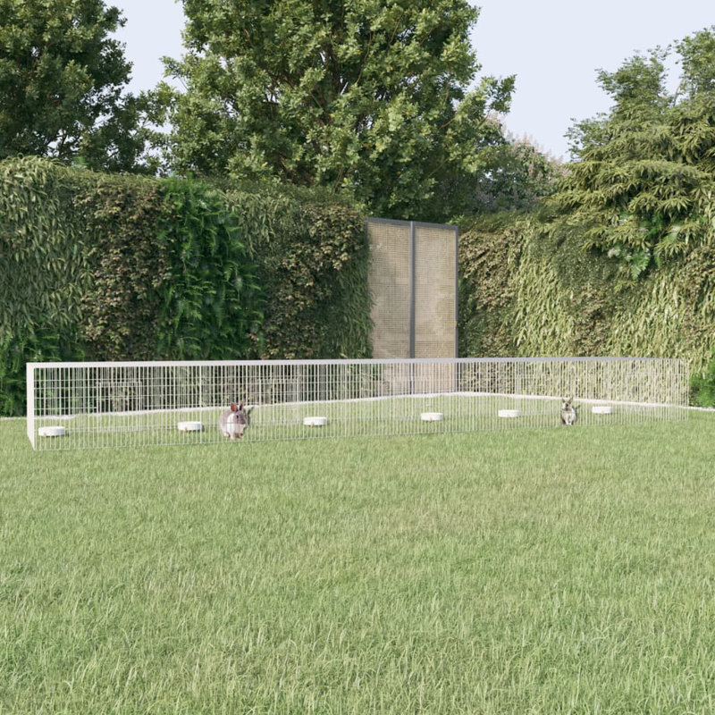 Donohue Weather Resistant Rabbit Cage, 54cm H x 541cm W x 109cm D