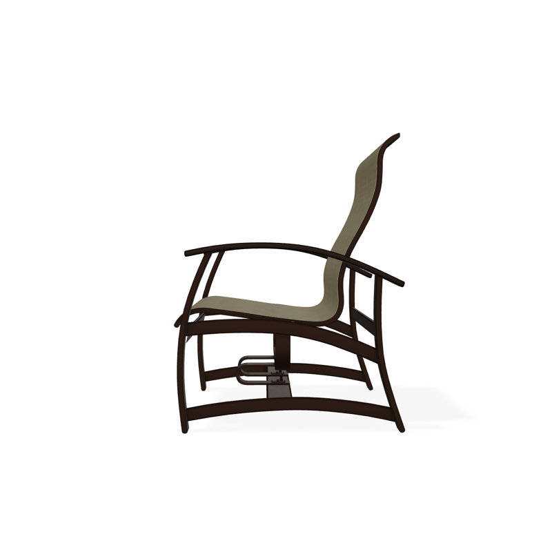 Belle Isle Outdoor Lounge Chair, Kona, Elevation Stone
