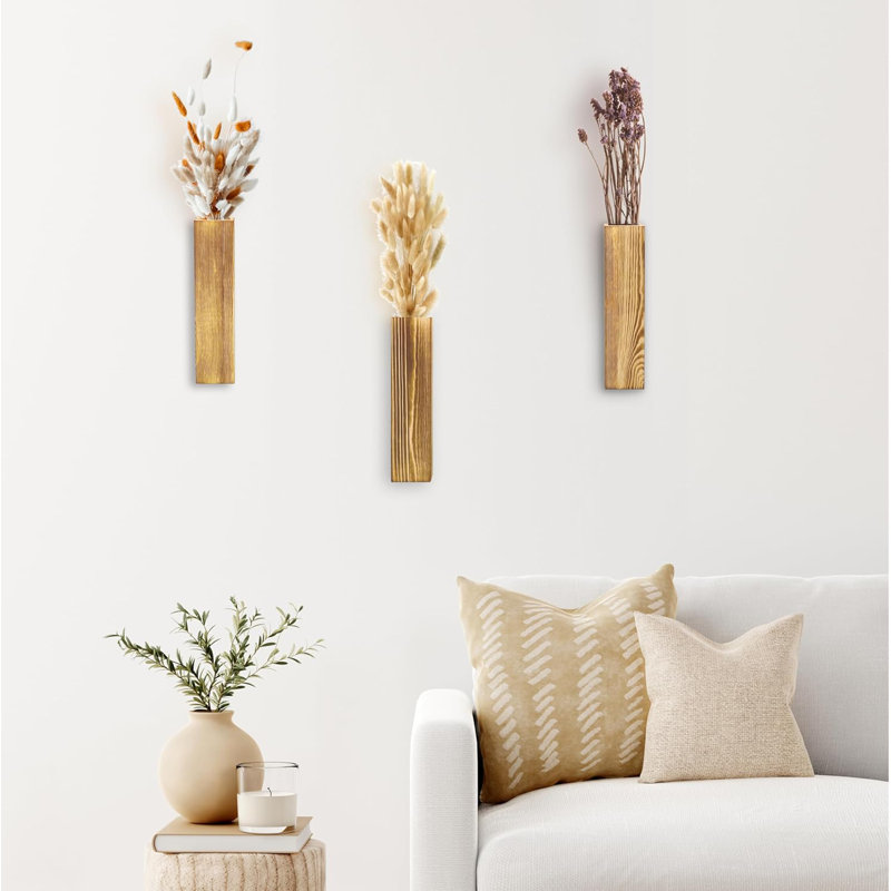 Doresha Wood Wall Vase