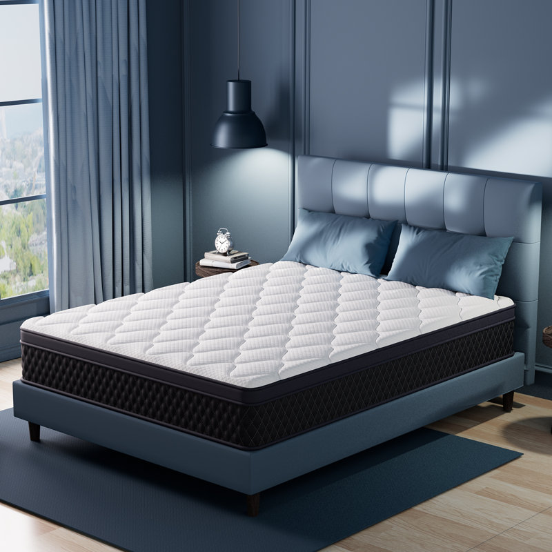 12" Hybrid Mattress in a Box – Gel Memory Foam & Pocket Coil, CertiPUR-US® Certified, Queen