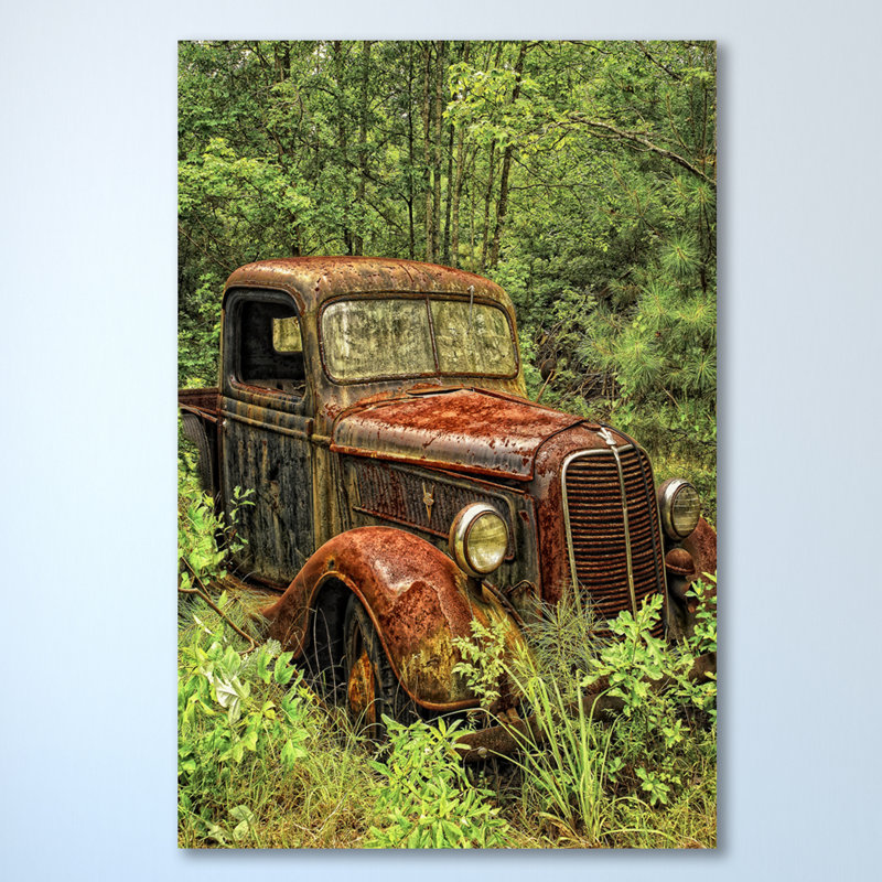 « old auto » par dano, reproduction de photo sur toile tendue, H 30 po x l 20 po x P 1,5 po