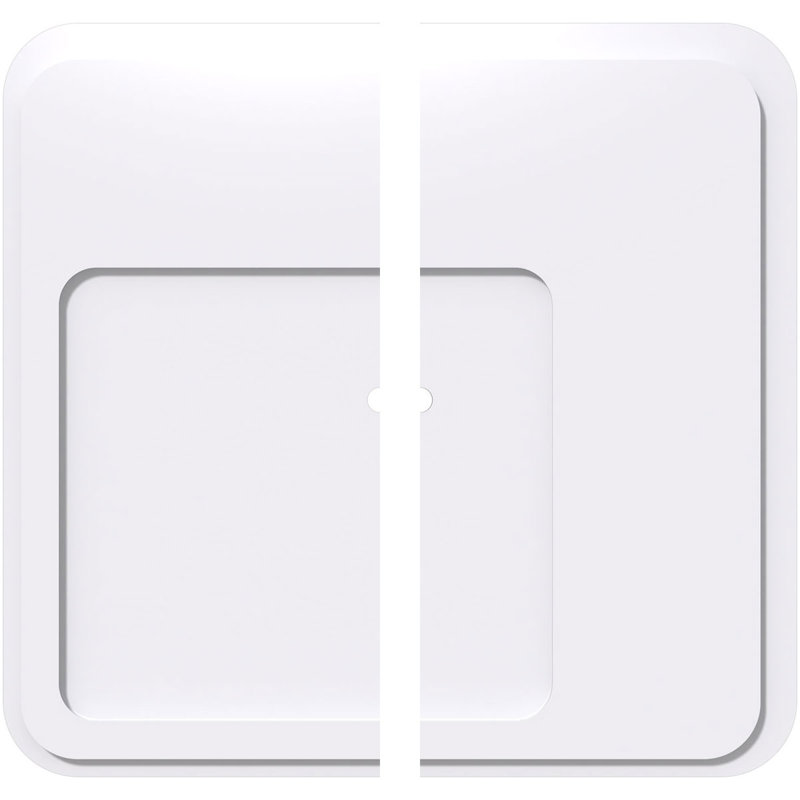 Médaillon de plafond contemporain en PVC Lucan, H 1 po x l 22 po x P 22 po