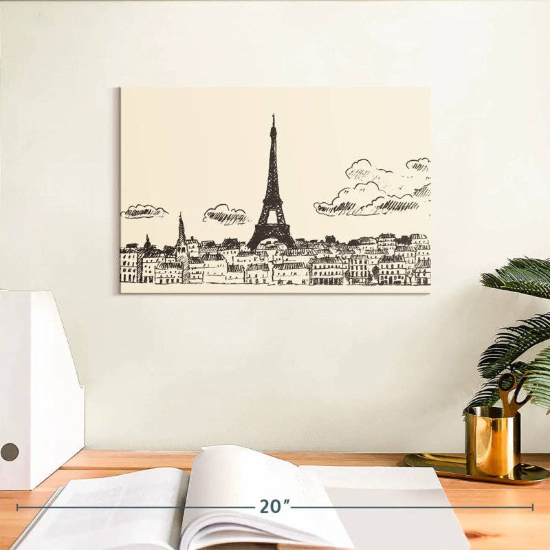 Croquis de Nicci Paris, H 8 po x l 12 po