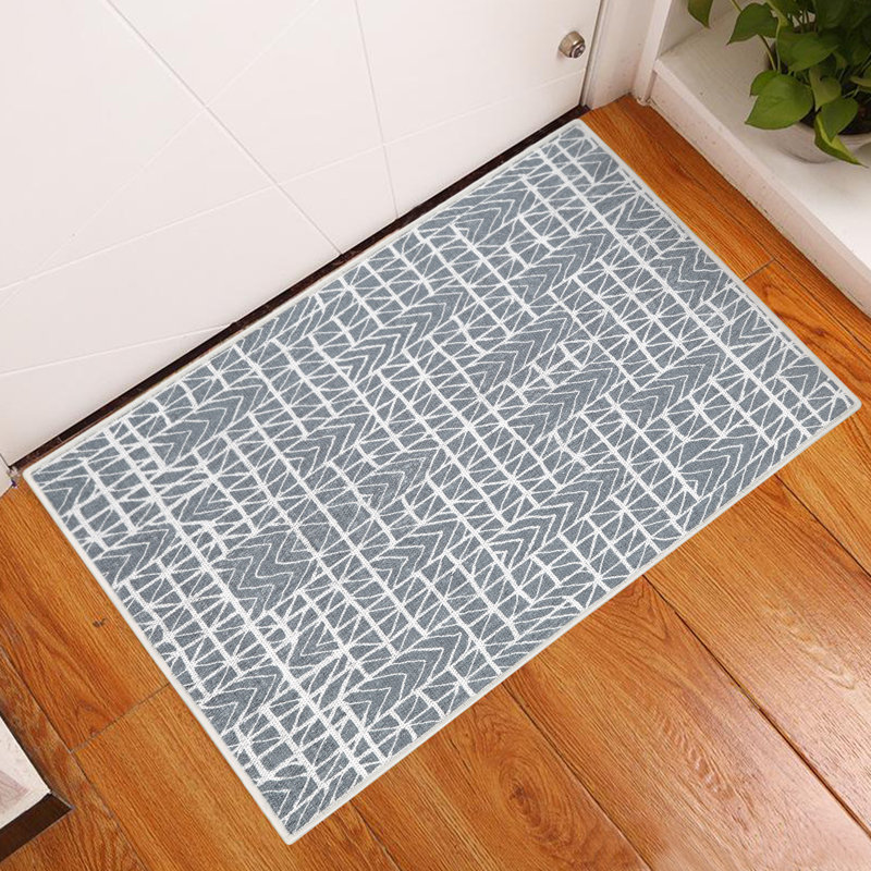Tapis d'entrée antidérapant Matsumura 36 po x 24 po, gris