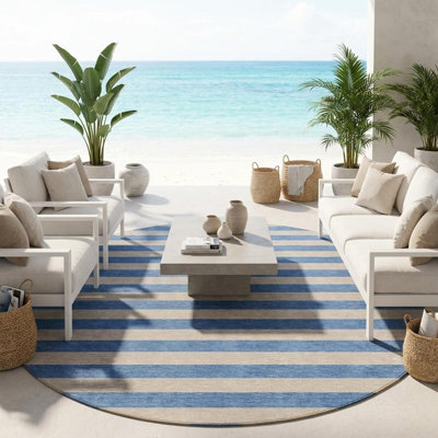 Tapis intérieur / extérieur rond 8 po