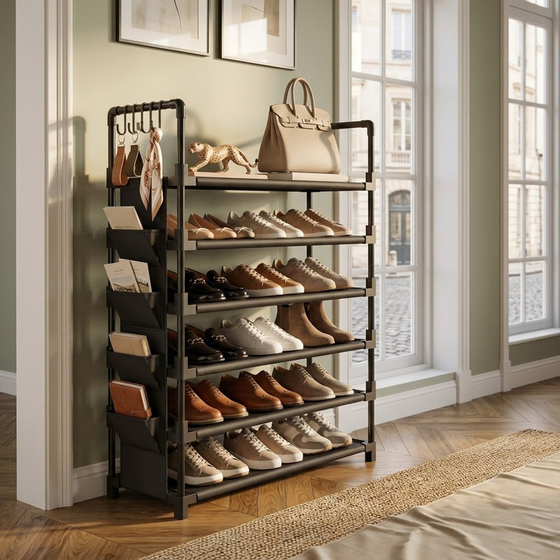 24 Pair Shoe Rack