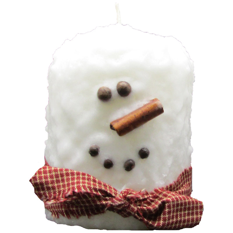 Sugar Cookie Scented Pillar Candle, Big Fatty 4" H x 3.5" W x 3.5" D