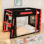 Lit superposé avec bureau, ports USB, lumières DEL et tablettes de rangement-259006993-259006994