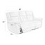 Canapé inclinable électrique Maryellen avec deux fauteuils inclinables