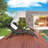 60'' Long Reclining Chaise Lounge Set with Cushions and Table-88414029
