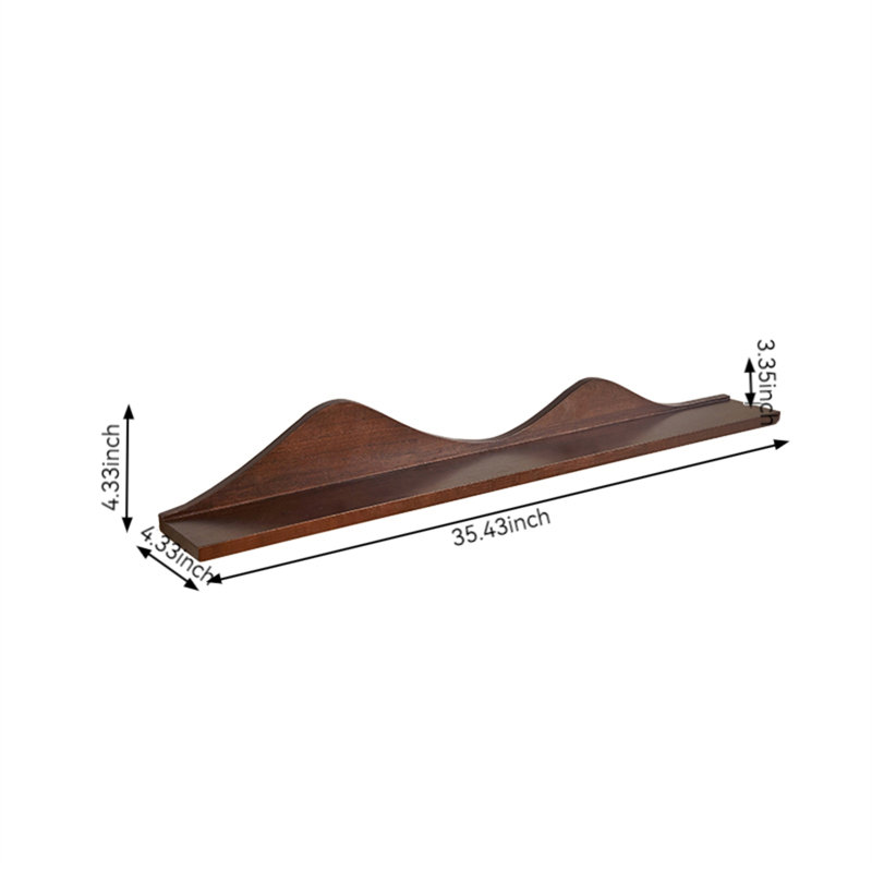 Kaaliyah Wood Floating Shelf, 4.33" H x 35.43" W x 4.33" D