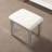 Holcomb Wood Vanity Table And Stool , Silver - 3 Drawer Storage, Adjustable Mirror For Daily Beauty Maintenance Stylish In Oval Makeup-521709844