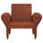 Liana Upholstered Roll Arm Accent Armchair